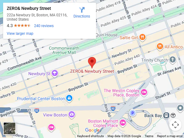 Location:222a Newbury St, Boston, MA 02116, United States